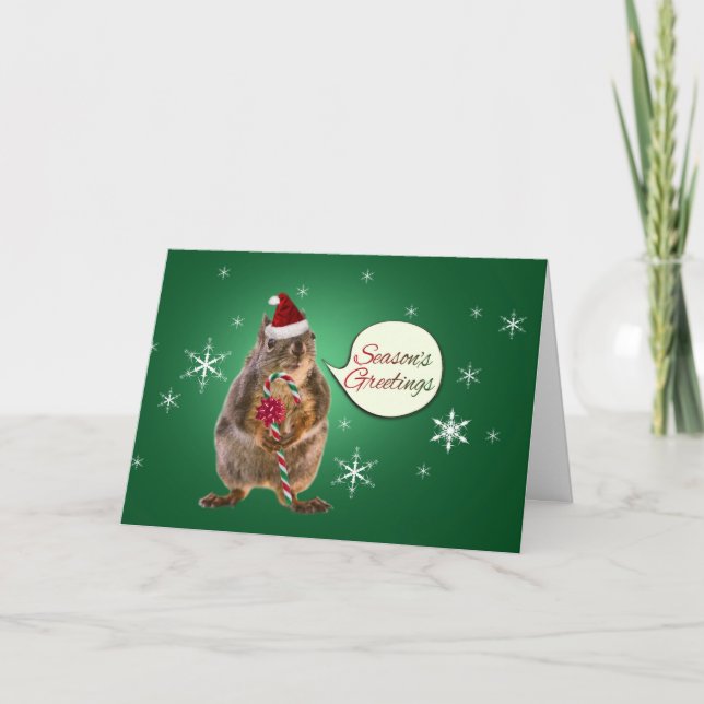 Julekorre med Snöflingor Helgkort (Framsida)