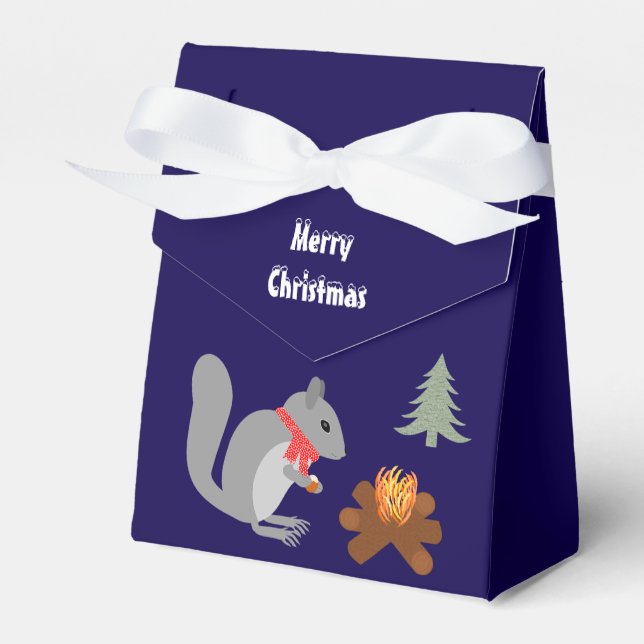 Julekorre Rostning Hazelnut vid eleld Presentaskar (Framsidan Sidan)