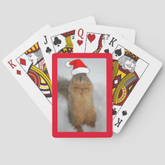 Julekorren med Santa Hat Casinokort