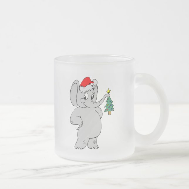 Julelefant Frostad Glasmugg (Höger)
