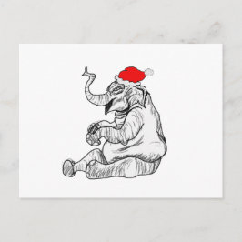 Julelefant Helg Vykort
