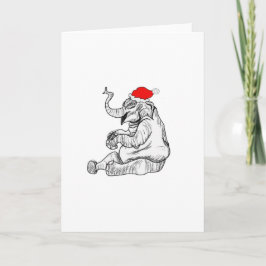 Julelefant Helgkort
