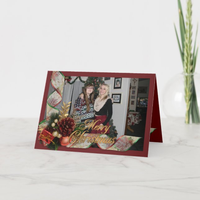 Julelegans 2 fotokort helgkort (Framsida)