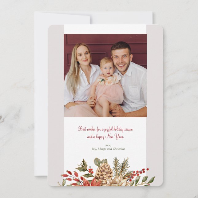 Julelegans - fotokort för Helgdag Julkort (Framsida)