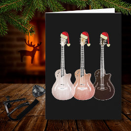Julelgitarrer Vintage Festive Retro Kort