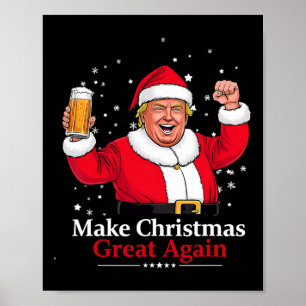 Julen 2024 - en fantastisk trumf och öl - jul poster