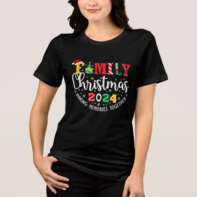 Julen 2024 Matchande Kläder Xmas Squad  T Shirt (Framsida)
