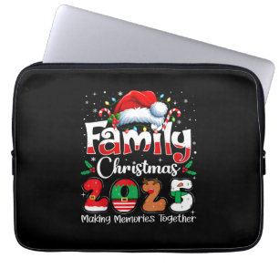 Julen 2025 Matchande Kläder Familj Tomte Laptop Fodral