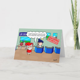 Julen är annullerad - tomten fastnade i låsning! helgkort