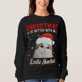 Julen är bättre med en exotisk shorthair Cat M T Shirt