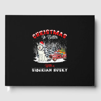 Julen är bättre med Hund | Husky Owner Gift Gästböcker