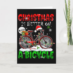Julen är bättre på en cyklist i cykellägret kort