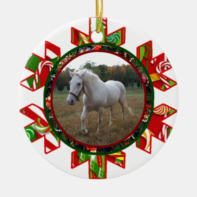 Julen är den kommande prydnaden julgransprydnad keramik (Framsidan)