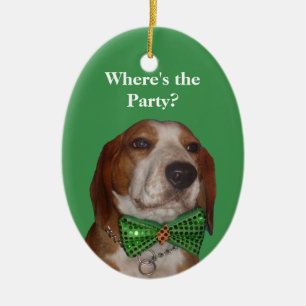 Julen är för Beagles för Julgransprydnad Keramik