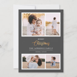 Julen är Guld | Grått Elegant 4 fotohelgdagar