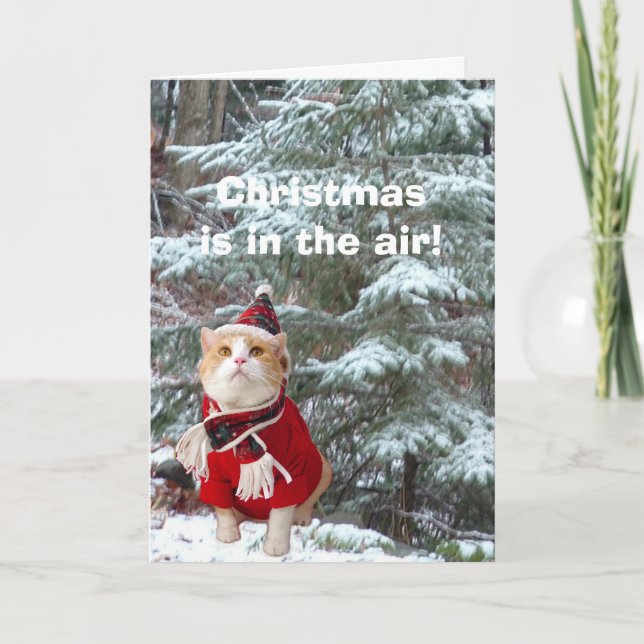 Julen är i Luft! Helgkort (Framsida)