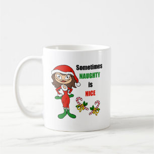 Julen är ibland stygg - Brunette Kaffemugg