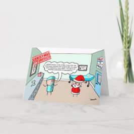 Julen är inställd - tomten Misslyckas sidoutflöde Helgkort