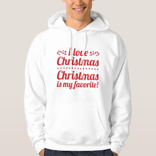 Julen är min favorit hoodie (Framsida)