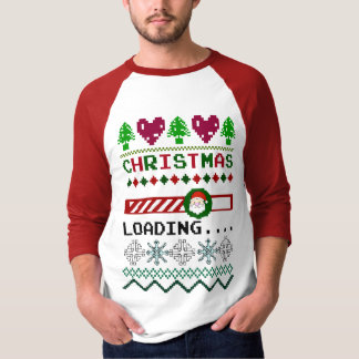 Julen är på väg att läcka udda julen t shirt