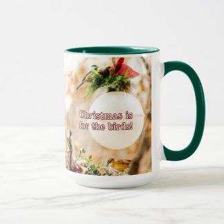 Julen är till Birds-kaffet mugg med Bigfoot