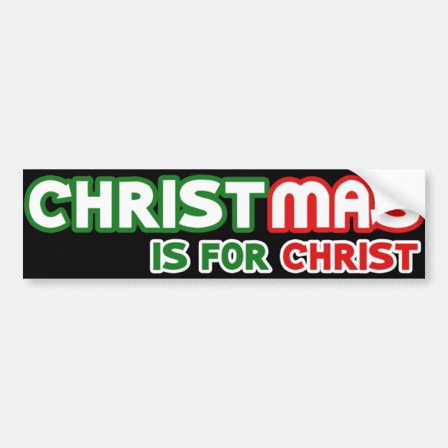 Julen är till för Jesus Kristus Kristna Unite Bildekal (Framsidan)