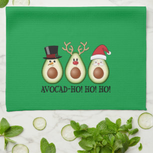 Julen Avocado Frosty, Rudolph och Santa Kökshandduk