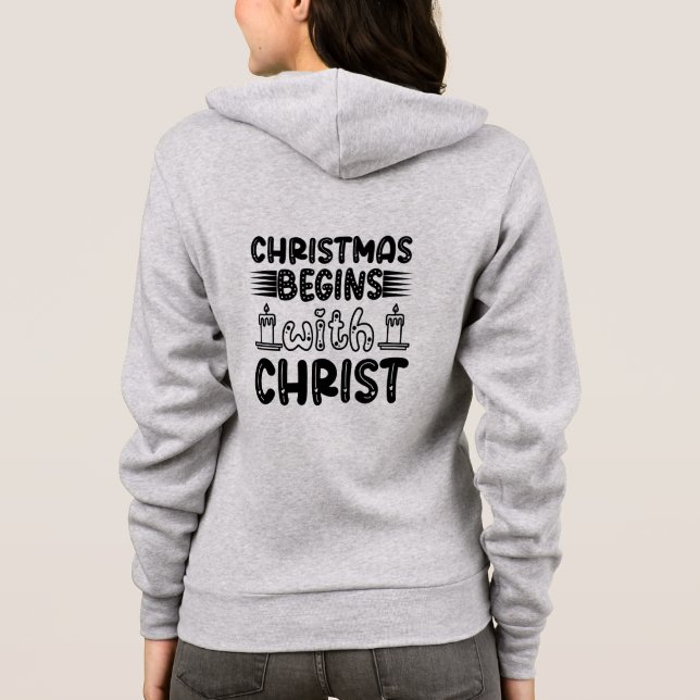 Julen börjar med Kristus-61491 T Shirt (Baksida)
