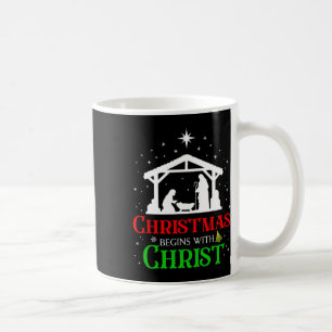 Julen börjar med Kristus Christian Religiösa J Kaffemugg