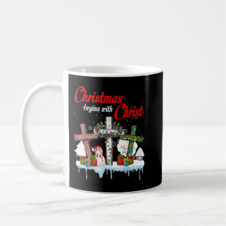 Julen börjar med Kristus Snögubbe Christi Kaffemugg