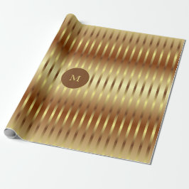 Julen Cute Guld och Guld Rand Presentpapper