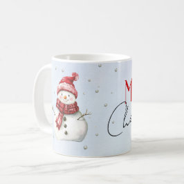 Julen Cute snögubbe och snö Kaffemugg