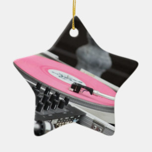 Julen DJ smyckar Julgransprydnad Keramik