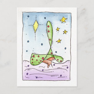 Julen "Finare Träd" Vykort