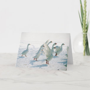 Julen för helgdag för snögässjulafton förbigår helgkort