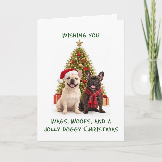 Julen för hundar helgkort (Framsida)