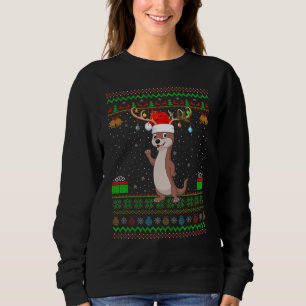 Julen för otters Santa Matching Ugly Otters T Shirt