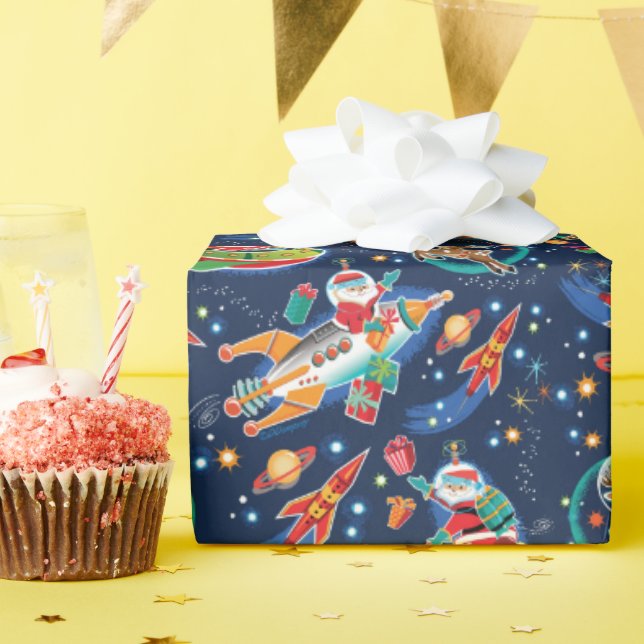 Julen för rymdåldern presentpapper (Födelsedagsfest)