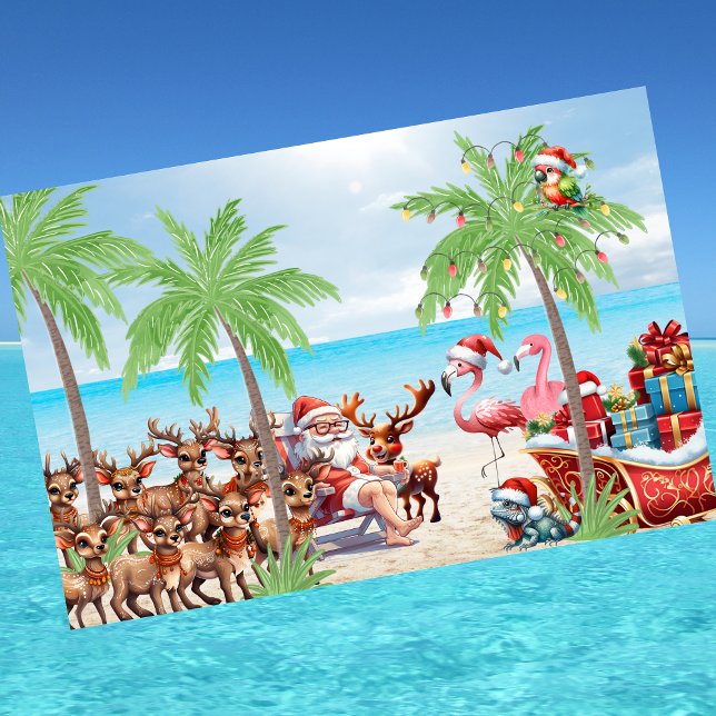 Julen för tropisk sommar Vibes i juli i Party Kökshandduk (Skapare uppladdad)