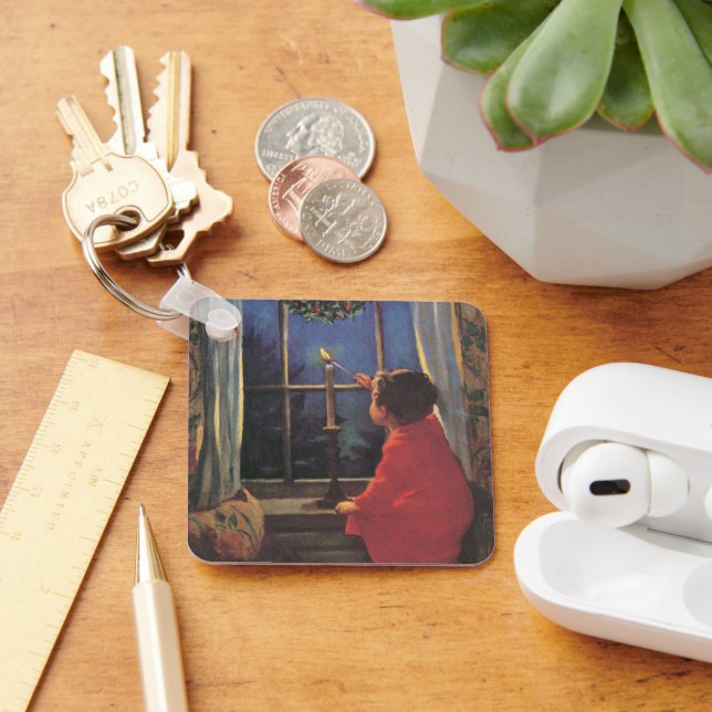 Julen före jul av Jessie Willcox Smith Nyckelring (Skrivbord)