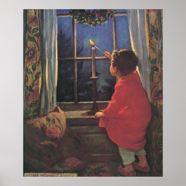 Julen före jul av Jessie Willcox Smith Poster (Framsidan)