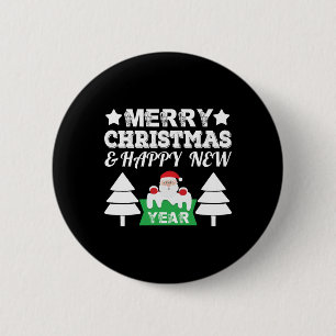 Julen god jul och Gott nytt år Knapp