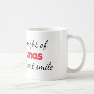 Julen gör min hjärta att le muggen kaffemugg