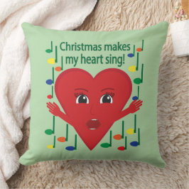 "Julen gör mitt hjärta till sjunga" Kudde