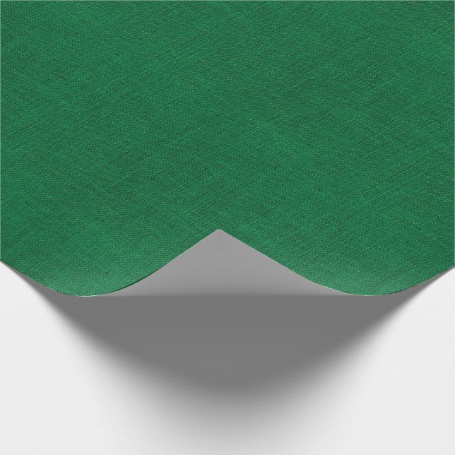 Julen görar grön Burlapstruktur Presentpapper (Hörn)