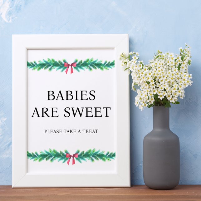Julen Gren Spädbarn är gullig babystövel Poster (Skapare uppladdad)