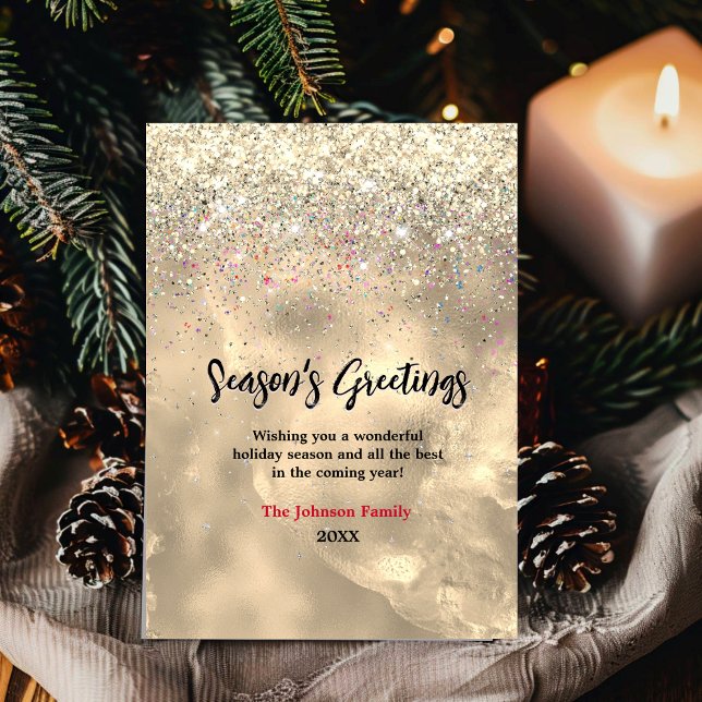 Julen guld glitter i (Skapare uppladdad)