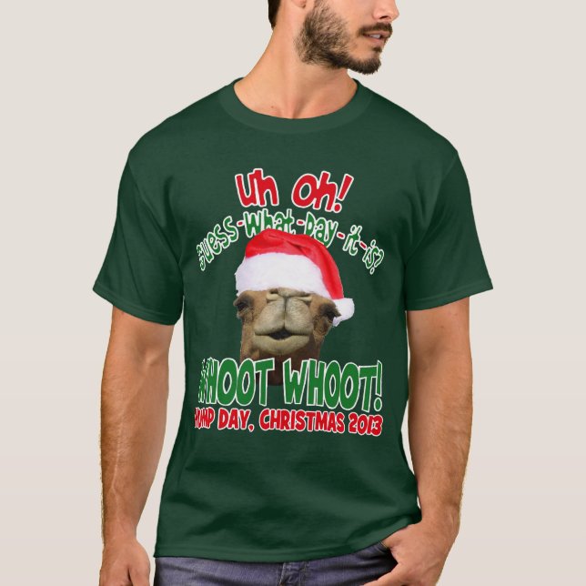 Julen ha sex med dagkamelT-tröja T Shirt (Framsida)
