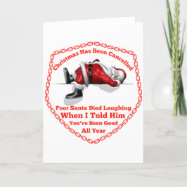 Julen har ställts in helgkort