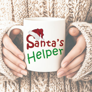 Julen Helper Hat Typography jul Kaffemugg